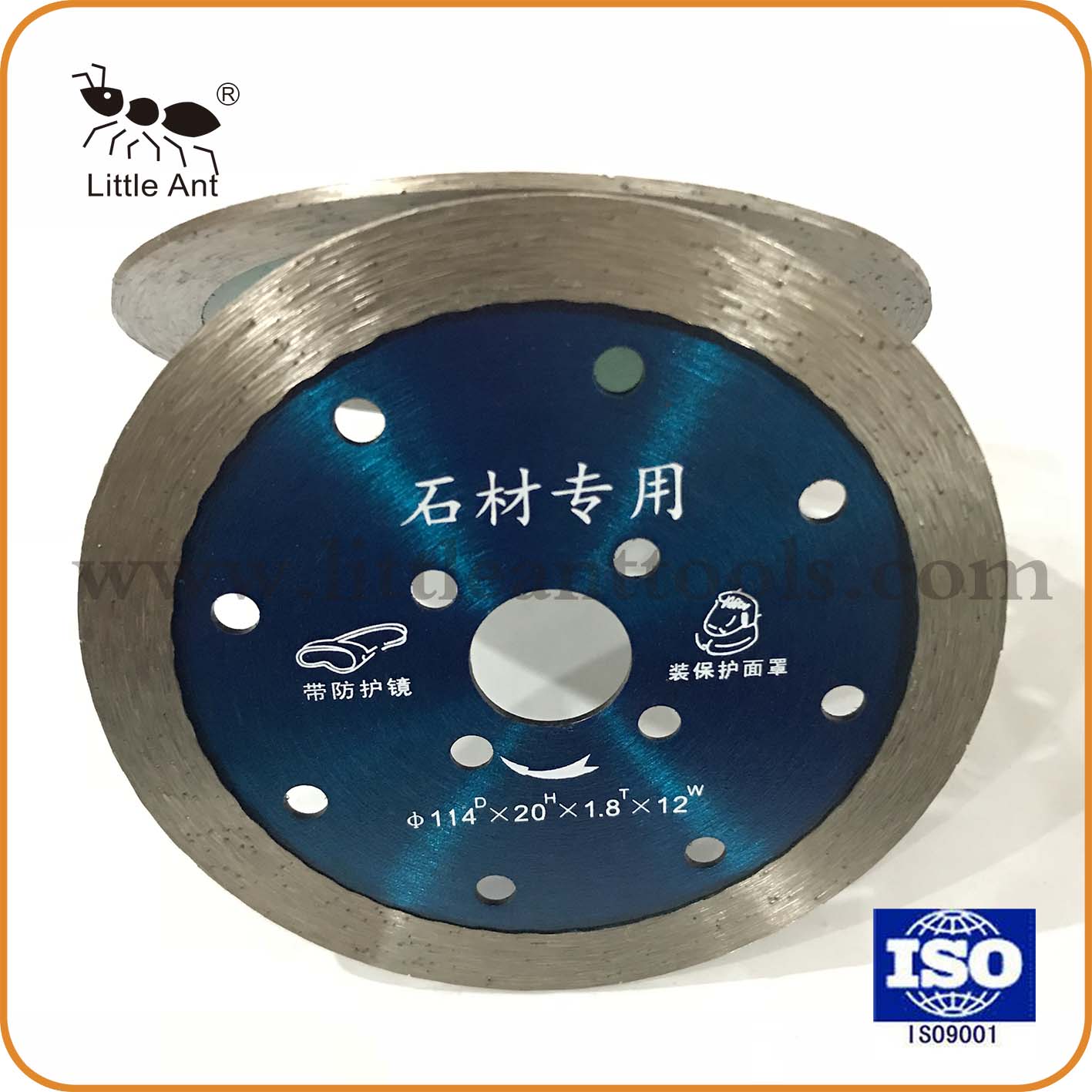 Diamond Wet Saw Blade 114mm dla granitu marmuru czerni